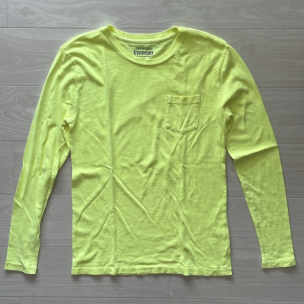 J. Crew Crewcuts Bright Yellow Cotton Pocket Jersey